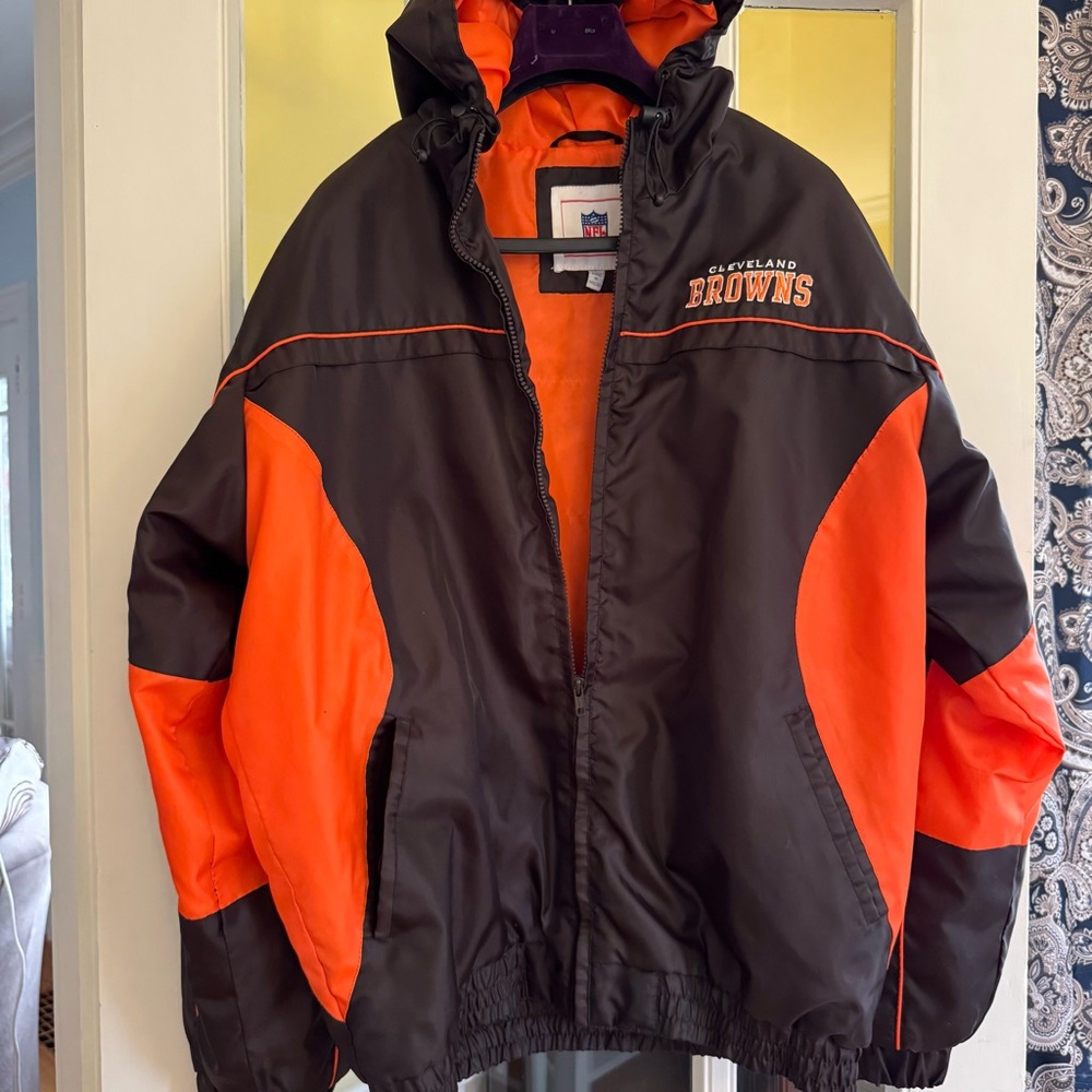 🏈  Vintage Cleveland Browns G-III NFL Puffer Coat